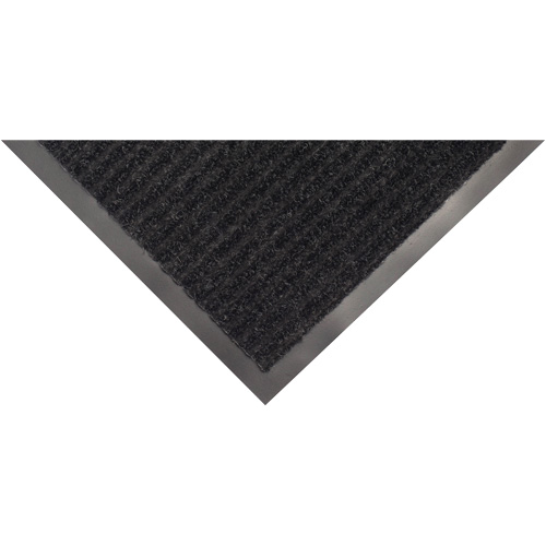 Tapis &agrave; nervures doubles, Essuie-pieds/grattoir, 2' x 3' x 1/4", Charbon Equipex