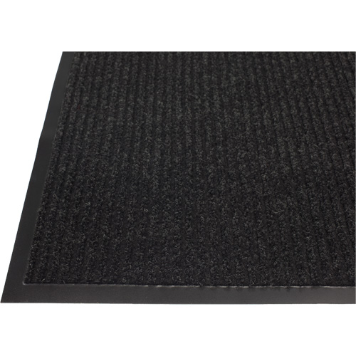 Tapis &agrave; nervures doubles, Essuie-pieds/grattoir, 2' x 3' x 1/4", Charbon Equipex