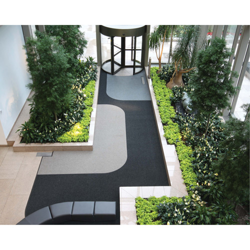 Tapis dentr&eacute;e Supreme Knob, Essuie-pieds/grattoir, 3-1/2' x 6' x 7/16", Charbon Equipex