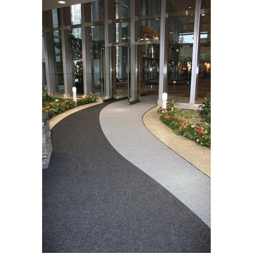 Tapis dentr&eacute;e Supreme Knob, Essuie-pieds/grattoir, 3-1/2' x 6' x 7/16", Charbon Equipex