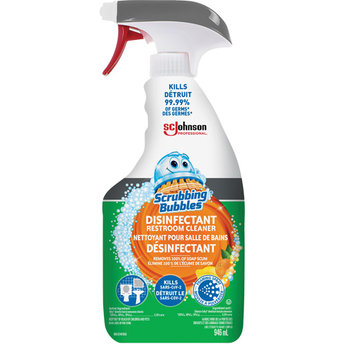 Nettoyant d&eacute;sinfectant pour toilette Scrubbing Bubbles, 32 oz, Bouteille &agrave; g&acirc;chette Equipex