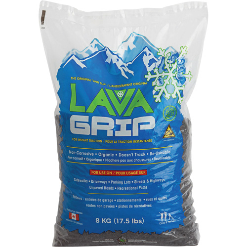 LavaGrip Traction-Aid, Container Size 17.6 lbs. (8 kg), Bag Equipex