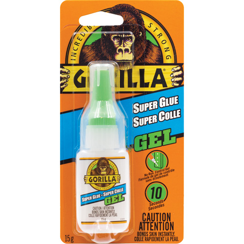 Colle cyanoacrylate en gel, 15 g, Bouteille, Transparent Equipex