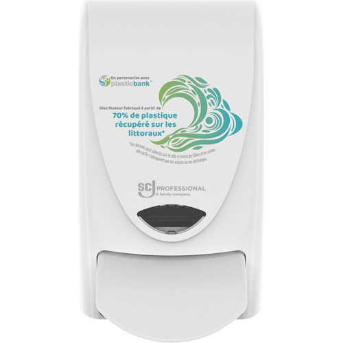 Distributeur de savon manuel Proline Wave, Pompe, Capacit&eacute; de 1000 ml, Format Cartouche de recharge Equipex