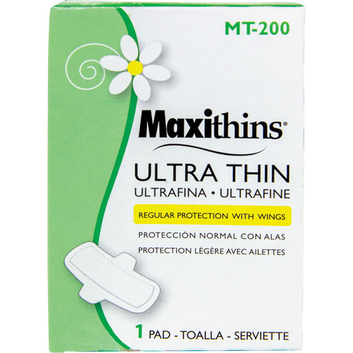 Serviettes Maxi Maxithins ultra minces avec ailes Equipex