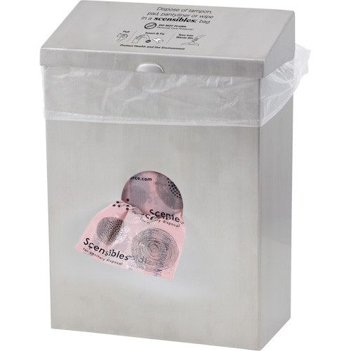Contenant &agrave; d&eacute;chets & distributeur combin&eacute; Scensibles Equipex