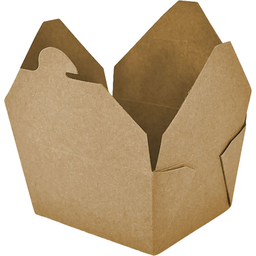 Kraft Take Out Food Containers, Corrugated, Rectangular Equipex