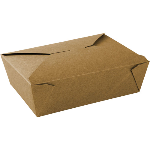 Kraft Take Out Food Containers, Corrugated, Rectangular Equipex
