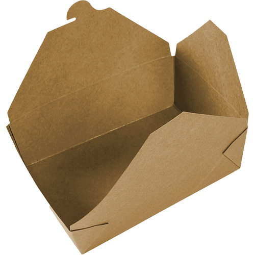 Kraft Take Out Food Containers, Corrugated, Rectangular Equipex