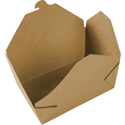 Contenants pour aliments &agrave; emporter Kraft, Ondul&eacute;, Rectangulaire Equipex