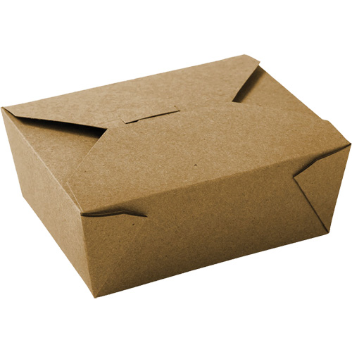Kraft Take Out Food Containers, Corrugated, Rectangular Equipex