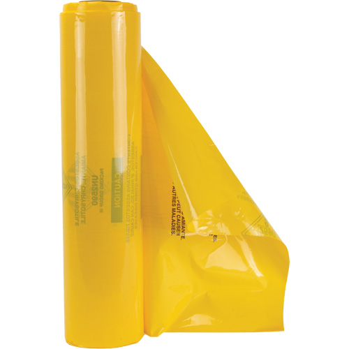 Doublures pour d&eacute;chets dangereux, Amiante, 40" lo x 35" la, 3 mils Equipex