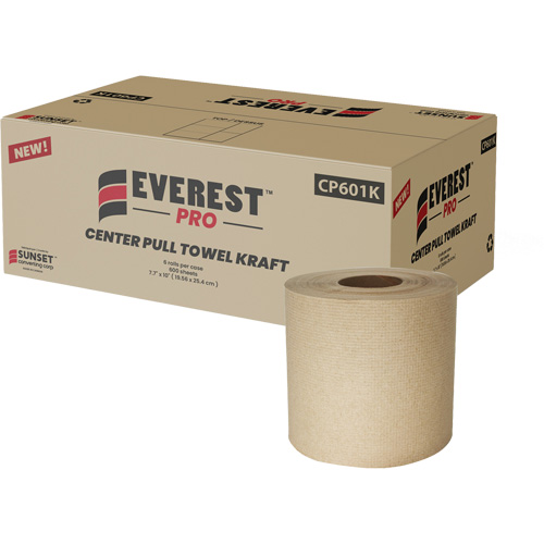 Kraft Paper Towels, 1 Ply, Centre Pull Equipex