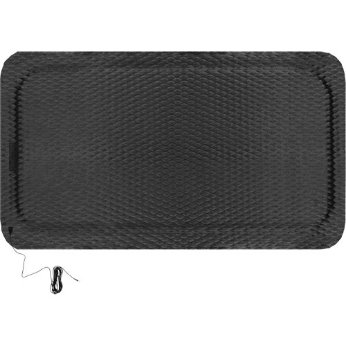 Tapis conductible Hog Heaven, 3' la x 5' lo, 5/8" &eacute;paisseur, Noir, Nitrile Equipex