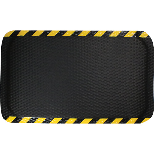 Tapis Hog Heaven, Losange, 3' x 5' x 5/8", Noir/Jaune, Nitrile Equipex