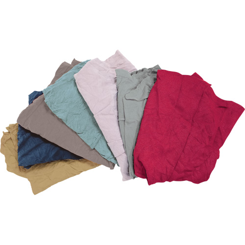 Chiffons fabriqu&eacute;s &agrave; partir de mat&eacute;riaux recycl&eacute;s, Molleton, M&eacute;lange de couleurs, 10 lb Equipex