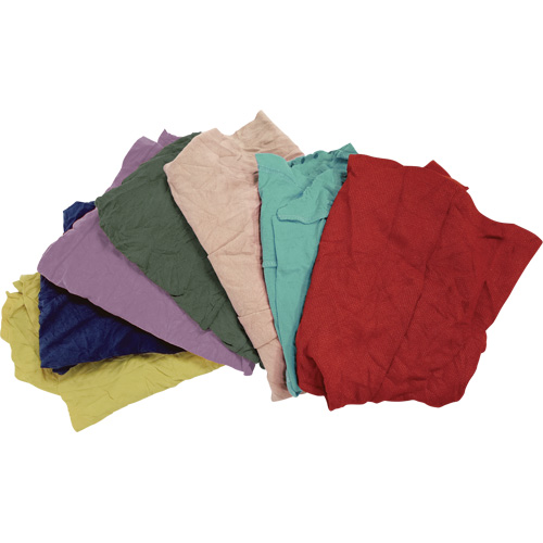 Chiffons fabriqu&eacute;s &agrave; partir de mat&eacute;riaux recycl&eacute;s, Molleton, M&eacute;lange de couleurs, 25 lb Equipex