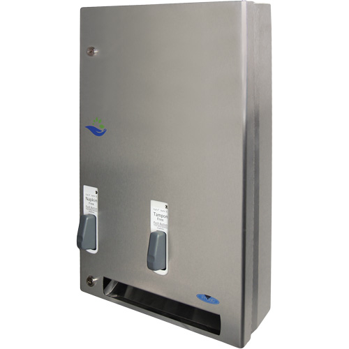 Distributeur de produits d'hygi&egrave;ne f&eacute;minine gratuits &agrave; bouton pression Equipex