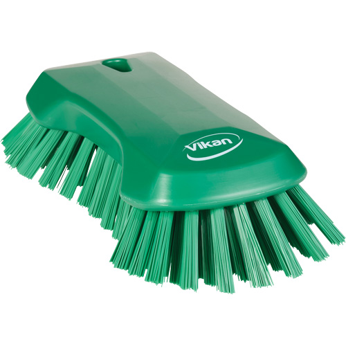 Brosse &agrave; main, Soies Tr&egrave;s ferme, Longueur de 9-1/10", Vert Equipex