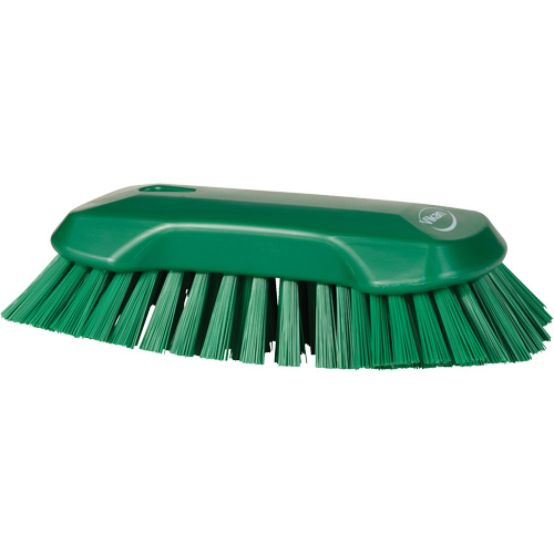 Brosse &agrave; main, Soies Tr&egrave;s ferme, Longueur de 9-1/10", Vert Equipex