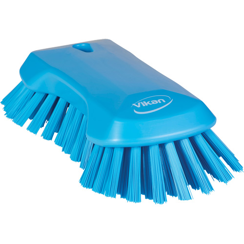 Brosse &agrave; main, Soies Tr&egrave;s ferme, Longueur de 9-1/10", Bleu Equipex