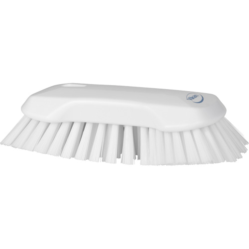 Brosse &agrave; main, Soies Tr&egrave;s ferme, Longueur de 9-1/10", Blanc Equipex