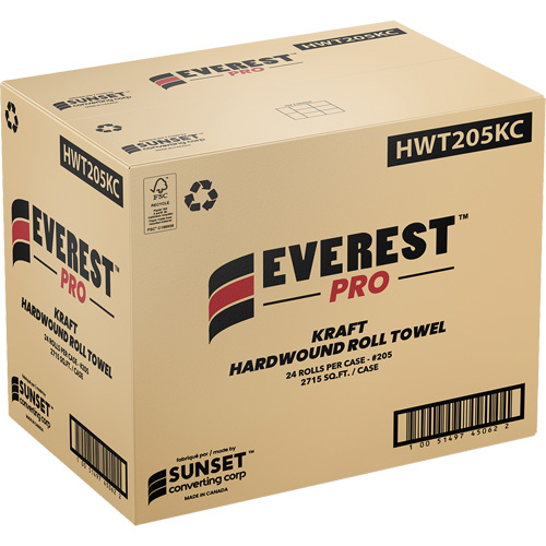 Everest Pro Kraft Hardwound Roll Towels, 1 Ply, Standard Equipex