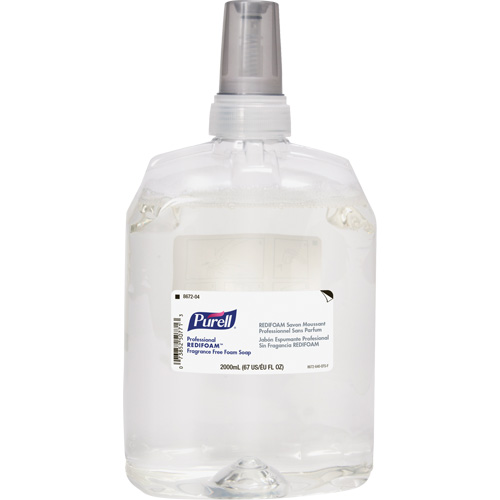 Recharge de savon &agrave; main REDIFOAM professionnel, Mousse, 2000 ml, Sans parfum Equipex