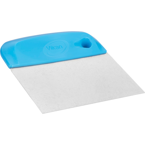Flexible Stainless Steel Dough Cutter/Scraper, Blue, 4-1/2" W x 5-3/4" L Equipex