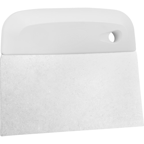 Flexible Stainless Steel Dough Cutter/Scraper, White, 4-1/2" W x 5-3/4" L Equipex