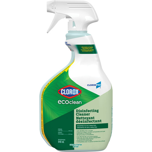 Nettoyant d&eacute;sinfectant CloroxPro Clorox EcoClean, 946 ml, Bouteille &agrave; g&acirc;chette Equipex