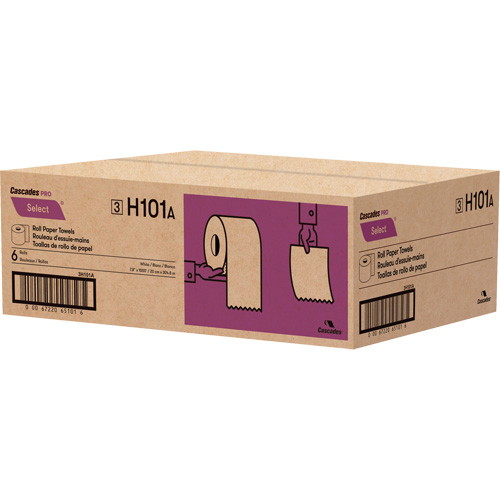 PRO Select Roll Paper Towel, 1 Ply, Standard, 1000' L Equipex
