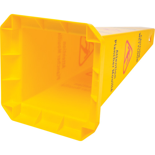 Wet Floor Safety Cone, Bilingual with Pictogram Equipex