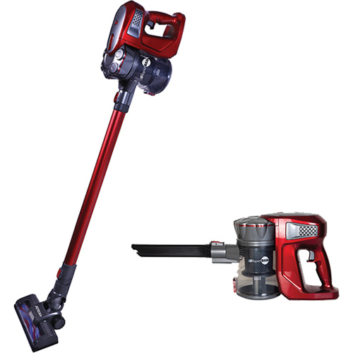 Rapid Red Cordless Stick Vacuum, Dry, 0.5 US Gal. (1.89 Litres) Equipex
