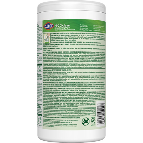 EcoClean Disinfecting Wipes, 75 Count Equipex