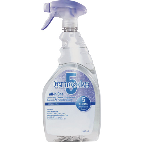 D&eacute;sinfectant et d&eacute;sodorisant Germosolve 5, 946 ml, Bouteille &agrave; g&acirc;chette Equipex
