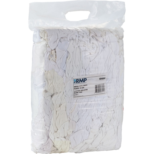 Chiffons, Molleton, Blanc, 10 lb Equipex