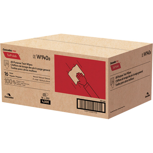 PRO Tuff-Job&reg; Teat Wipes, All-Purpose, 10-1/4" L x 9-1/8" W Equipex