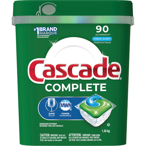 Complete ActionPacs Dishwasher Soap, Pods, 1340 g, Fresh Equipex