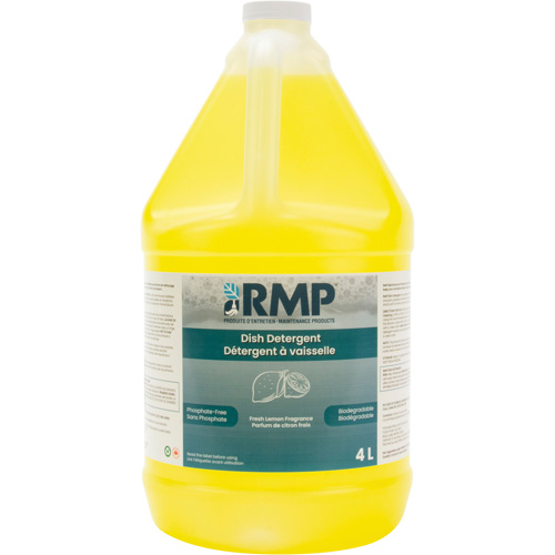 Impact Lemon Dish Detergent, Liquid, 4 L, Lemon Equipex