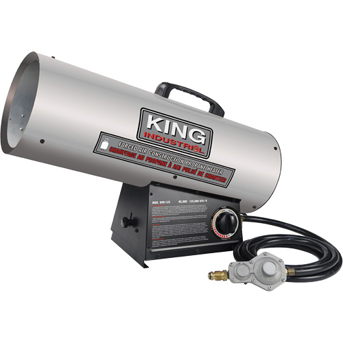 Forced Air Construction Heater, Contractor, Propane, 125000 BTU/H Equipex