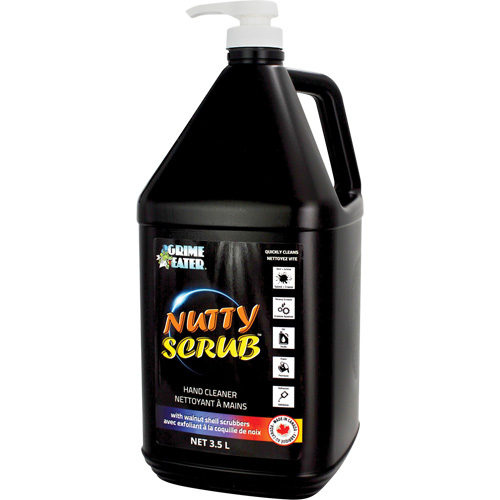 Nettoyant &agrave; mains avec exfoliant en coquille de noyer Nutty Scrub, Pierre ponce, 3,5 L, Bouteille, Sans parfum Equipex