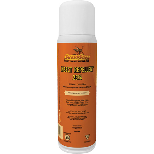 Insect Repellent, 25% DEET, Aerosol, 170 g Equipex