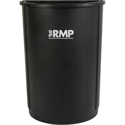 Half-Round Garbage Bin, Polyethylene, 21 US gal. Equipex