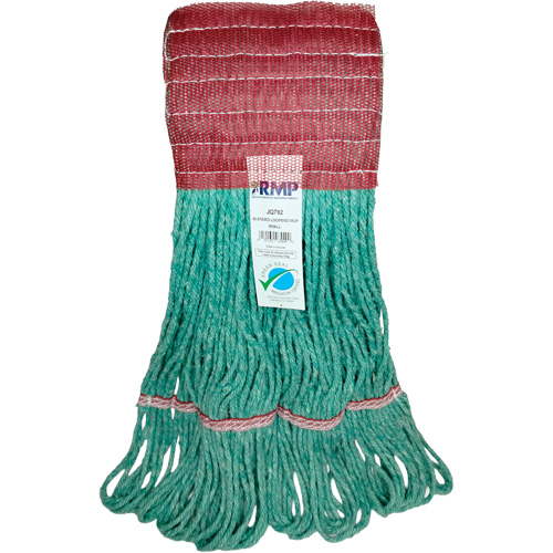 Wide-Band Mop Head, Antimicrobial/Floor Finishing/Specialty, Cotton/Rayon/Synthetic, Loop Style Equipex