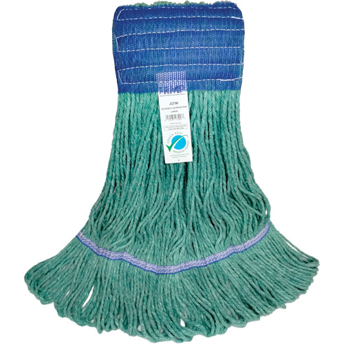 T&ecirc;te de vadrouille &agrave; bande large, Antimicrobien/Finition de plancher/Sp&eacute;cialis&eacute;, Coton/Rayonne/Synth&eacute;tique, Style Boucle Equipex