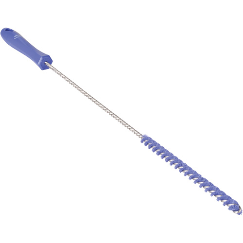 Tube Brush, Stiff Bristles, 19-7/10" Long, Purple Equipex