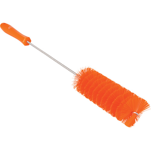 Tube Brush, Medium Bristles, 19-7/10" Long, Orange Equipex