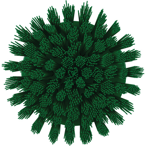 Brosse ronde HyDrive pour perceuse, Soies Tr&egrave;s ferme, Longueur de 3-1/10", Vert Equipex