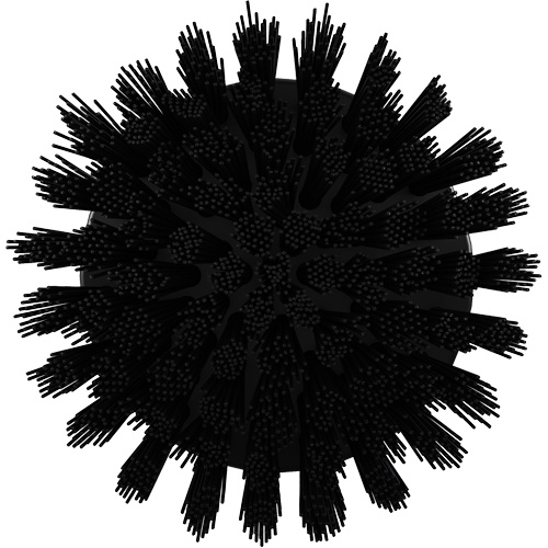 HyDrive Round Drill Brush, Extra Stiff Bristles, 3-1/10" Long, Black Equipex